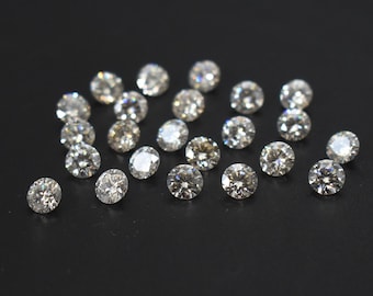 Moissanite Round Lab Diamond Faceted Cut 0.90 mm Gemstone D-E White Color VVS Clarity Without Certificate Wholesale 5 Carat Lot