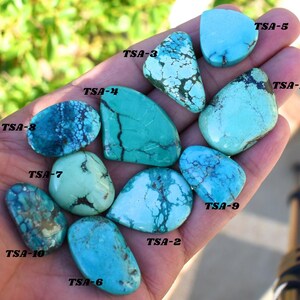 Natural Tibetan Turquoise Gemstone MIX SIZE & SHAPE Cabochon Beautiful Turquoise Jewelry Pendant Making Turquoise Stone Genuine Turquoise