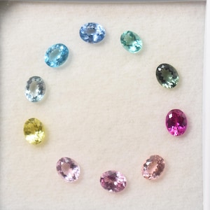 Lab Multi Sapphire Flawless Oval Cut Gemstone Set Lab Corundum Gemstone 6X4 mm 7X5 mm 8X6 mm 9X7 mm 10X8 mm 12X10 mm