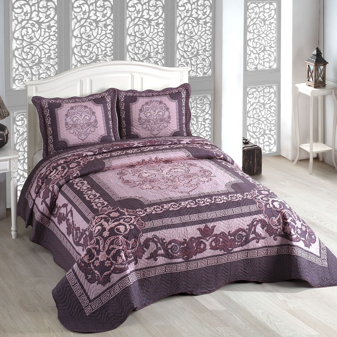 Bella Double Quilted Bedspread Etsy