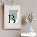 Letter B Wall Art Letter B Artwork Letter B Printable Poster I Digital ...