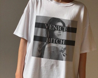 Venice Bitch Shirt, Lana Retro Vintage Shirt, Ästhetische Streetwear Kleidung Geschenk für Lana Fan, Vintage Shirt, Y2K Lana Shirt