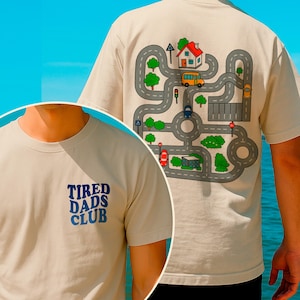 疲れたお父さんクラブシャツ、お父さんのためのレーシングシャツ、父の日のギフト、お父さんのレースTシャツ、お父さんのマットロードシャツ、カーレーストラックシャツ、プレイマットシャツ