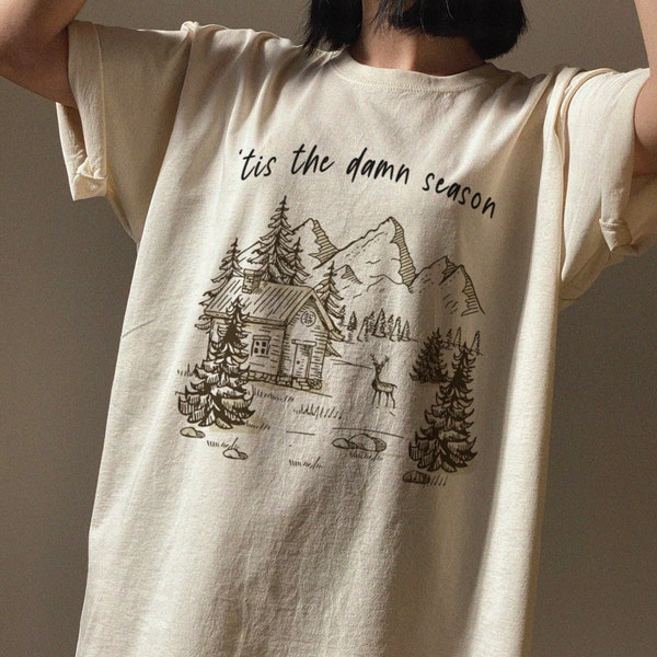 T-shirt Tis The Damn Season, TS Evermore Folklore Tee, chemise d'inspiration taylor de Noël