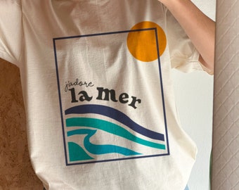 Tshirt La mer, J'adore la mer