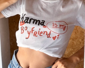 Karma is my boyfriend baby tee