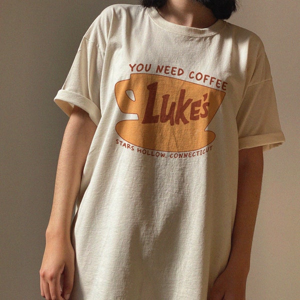 Stars Hollow Connecticut Shirt, Lukes coffee tshirt, Retro Luke's Diner tshirt, Tv Show Fans Gift