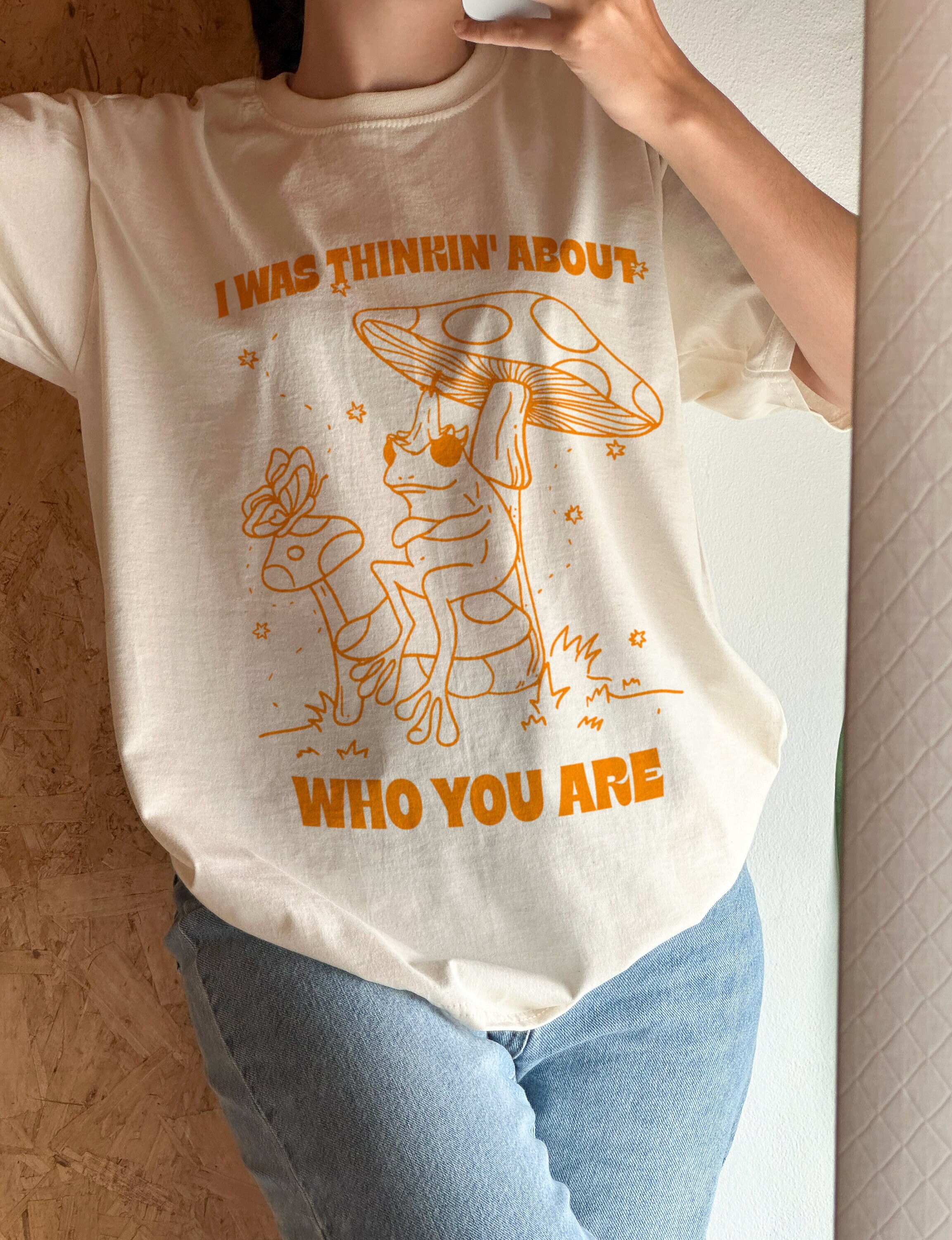 I Was Thinking About Who You Are Tshirt, Retro Frog Shirt, I love frogs, Frog Lover shirt, Mom Shirt Gift
