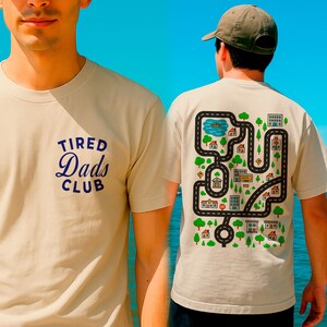 疲れたお父さんクラブシャツ、お父さんのためのレーシングシャツ、父の日のギフト、お父さんのレースTシャツ、お父さんのマットロードシャツ、カーレーストラックシャツ、プレイマットシャツ
