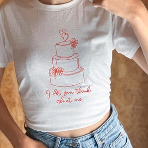 Ich wette, du denkst an mich Baby T-Shirt, Musik-Liebhaber Geschenk, Retro T-Shirt, Vintage Shirt, Damen T Shirt, Konzert T-Shirt, trendiges Frauen Shirt