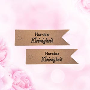 Étiquette cadeau « Juste un petit quelque chose », étiquette cadeau merci pour les fleurs, chocolats, biscuits, étiquette cadeau en papier kraft