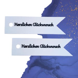 Geschenkanhänger Herzlichen Glückwunsch, Geschenkanhänger Kraftpapier, Geschenkanhänger Taufe, Geschenkanhänger Geburtstag, Hochzeit,