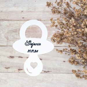 25 gift tags, baby gift tags, paper tags, personalized gift tags birth, baptism, baby shower, baby birth