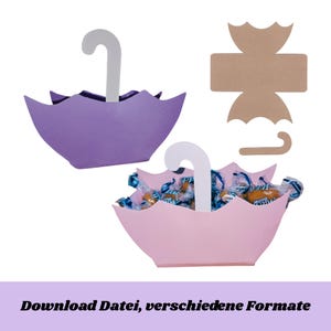 Gift box umbrella for instant download/ gift box/ gift carton/ packaging for cash gifts/ gift bags/ Cricut