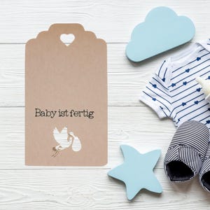 25 gift tags &quot;Baby is ready&quot; gift tags, baby, birth, paper tags, baptism, gift tags baby party, table decoration,