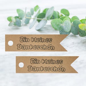 Étiquettes cadeaux/ Papier kraft/ Étiquettes cadeaux/ Dites merci/ Étiquettes cadeaux personnalisées/ Étiquettes en papier/ Baptême/ Mariage/