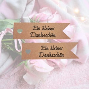 Étiquettes cadeaux en papier kraft, étiquettes cadeaux « un petit merci, dites merci », étiquettes cadeaux personnalisées, étiquettes en papier