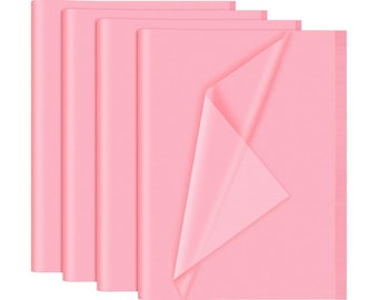 Pink tissue paper for crafts, decorating, gift wrapping, pink tissue paper 35 x 50 cm in various quantities