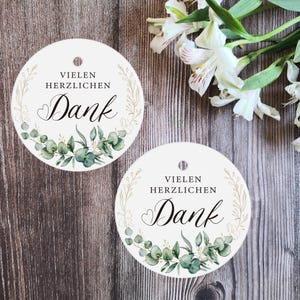 Etichette regalo rotonde in carta kraft "Grazie mille", etichette regalo per matrimoni, etichette per regali, fatte in casa da 10 pezzi