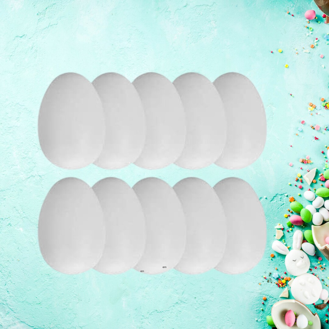 Oeufs De Pâques En Plastique ŒUFS EN PLASTIQUE À DÉCORER H: 6 Cm
