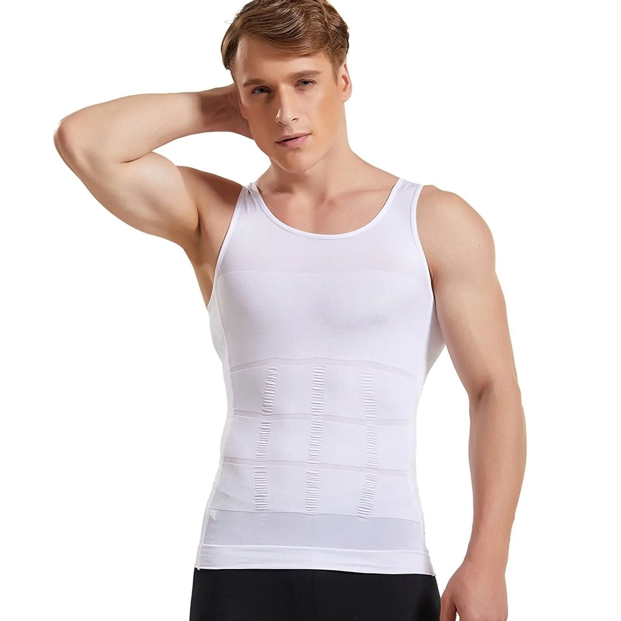 Men's Slimming Body Shaper Tummy Belly Compression Corset Vest