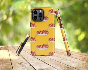 Berlin Currywurst iPhone Case | Retro Yellow, Sturdy Dual Layer