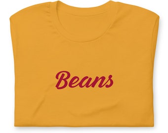 Beans Graphic Tee, Unisex Combed Cotton T-Shirt
