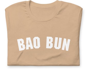 Bao Bun T-Shirt, Minimalist Foodie Tee, Unisex Gift
