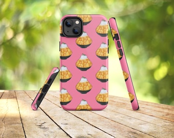 Mango Bingsu iPhone Case | Retro Foodie Design, Dual Layer Protection