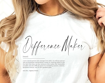 Difference Maker Definition SVG PNG, Teacher Gift (Digital)