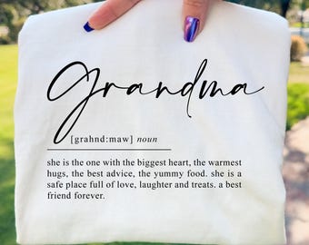 Camiseta para abuela PNG con cita corta Regalos para el Día de la Madre para la abuela (Descarga digital)