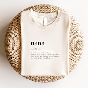 Nana SVG Mother&#39;s Day Nana Definition Shirt PNG, Grandma Gift, Nana Files for Cricut, Nana Birthday Ideas Commercial | Instant Download