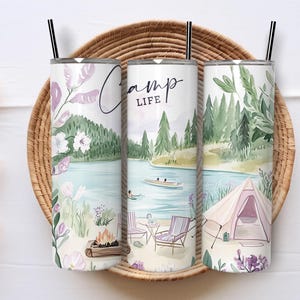 Camping Tumbler Wraps Camping Tumblers Png Camp Life Sublimation Tumbler Designs 20oz Camp Mode Summer Tumbler Watercolor Art PNG DOWNLOAD