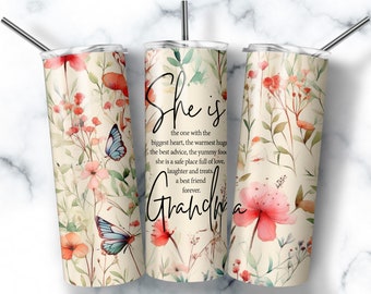 Oma 20 Unzen Wrap Tumbler Wrap, Oma Definition Sublimation Tumbler Designs, 20 Unzen Wildblumen Tumbler PNG | Nahtlos DOWNLOAD