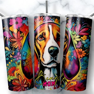 Beagle Tumbler, Dog Tumbler Wrap, Dog Tumbler PNG, Dog Sublimation Tumbler Designs, 20oz Beagle gifts | Beagle Mom DIGITAL DOWNLOAD