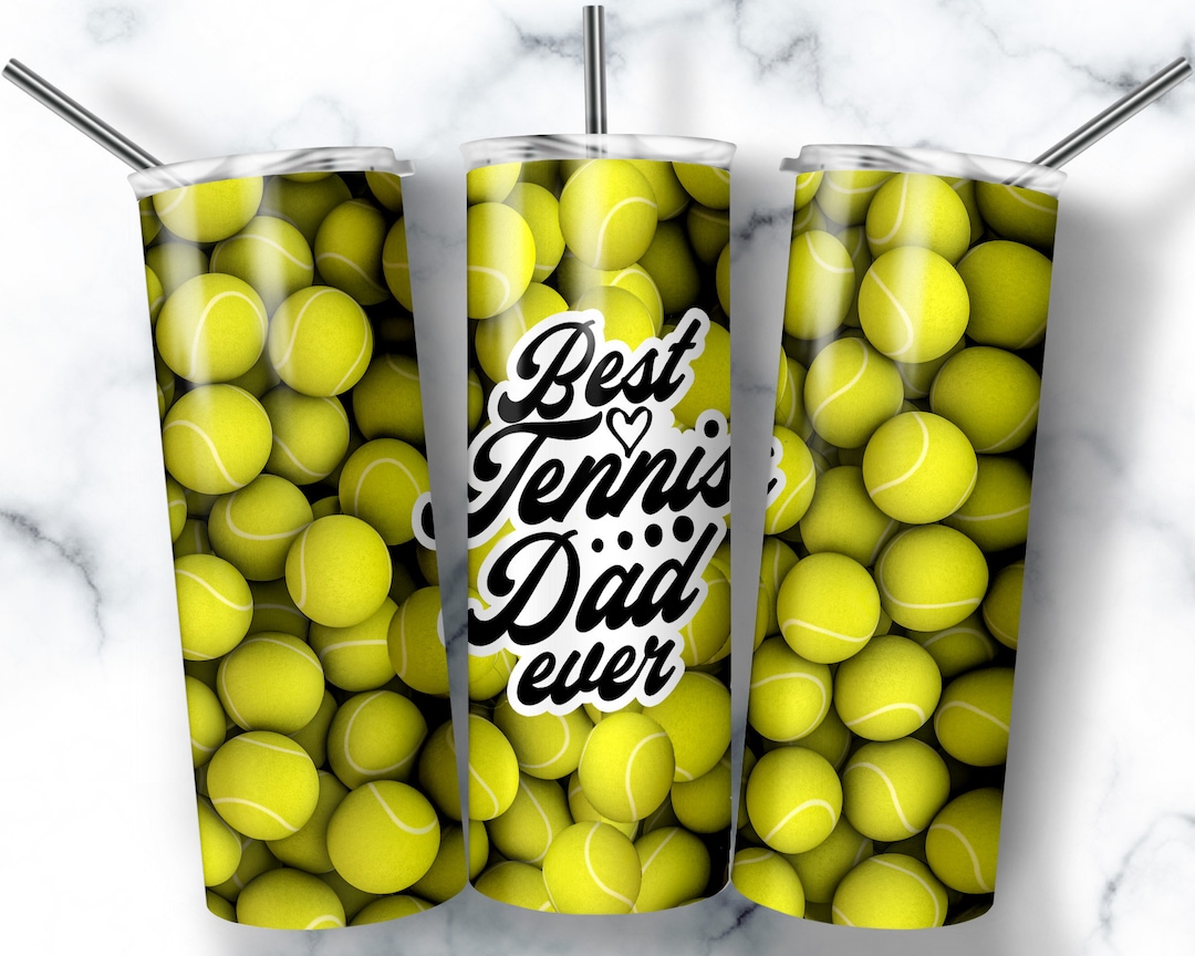 Tennis Dad Tumbler Wrap, Father's Day Sublimation Tumbler Designs, 20oz