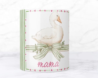 Diseño de sublimación para taza de café "Mama" (PNG) Plantilla para taza a rayas "Mama Goose" de 11 oz y 15 oz, regalo para el Día de la Madre (DESCARGA DIGITAL)