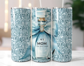 Envoltorio para vaso "La mejor mamá del mundo", regalo para el Día de la Madre (descarga digital)