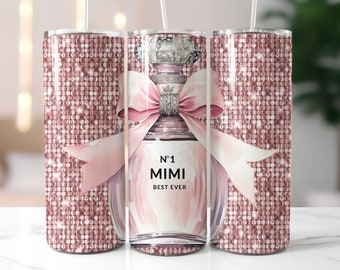 Bästa Mimi Ever Parfym Tumbler Wrap, Mors dag-design (digital nedladdning)
