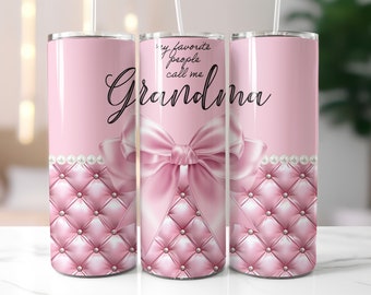 Grandma Tumbler Wrap PNG, Mother's Day Gift (Digital Download)