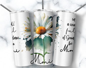 Mimi Daisy Tumbler Wrap, mormorspresent, 59 cl design (digital nedladdning)