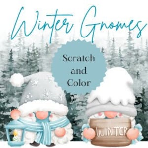 A5/A6 Winter Gnomes Scratch & Color Savings Challenge