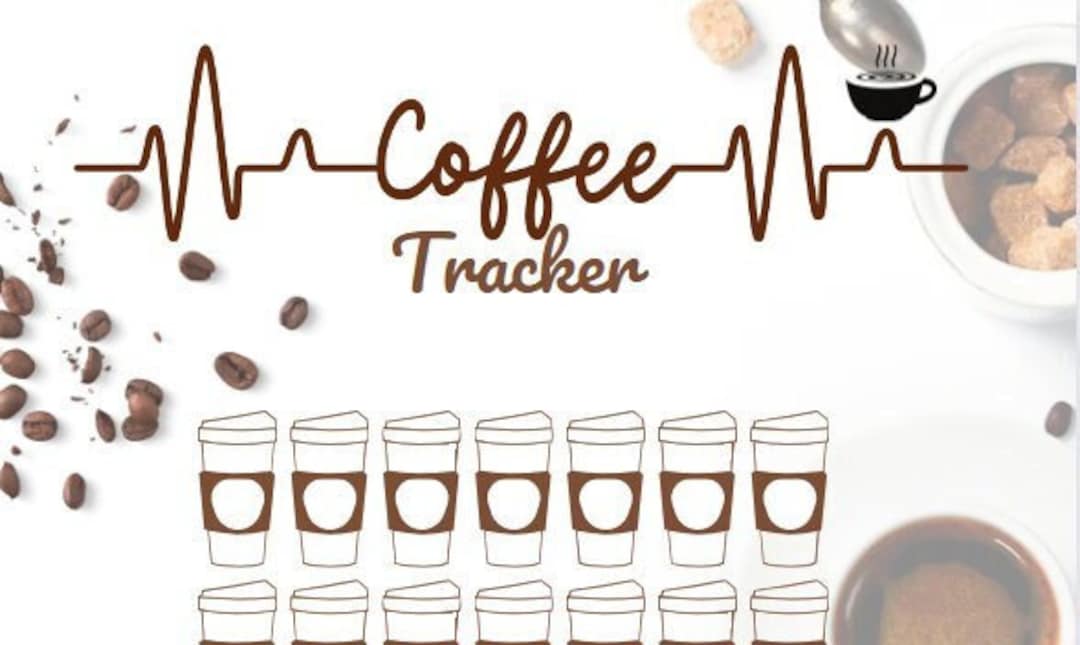 Coffee Tracker Savings Challenge - Etsy