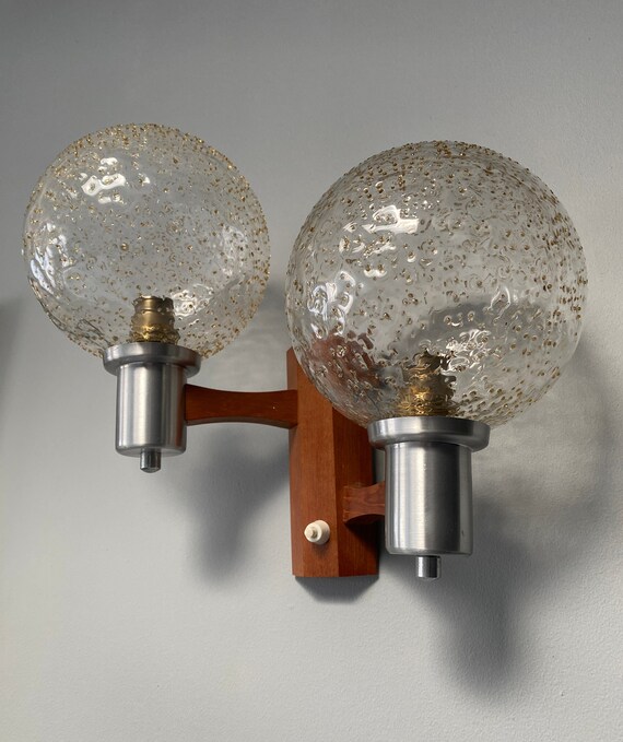 1960's Danish Walnut Wood Wall Sconce - Etsy 1960's Danish Walnut Wood Wall Sconce - Etsy