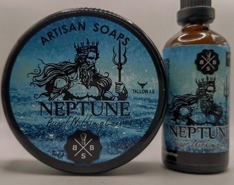 SET Sapone da Barba e Lozione Dopobarba Neptune