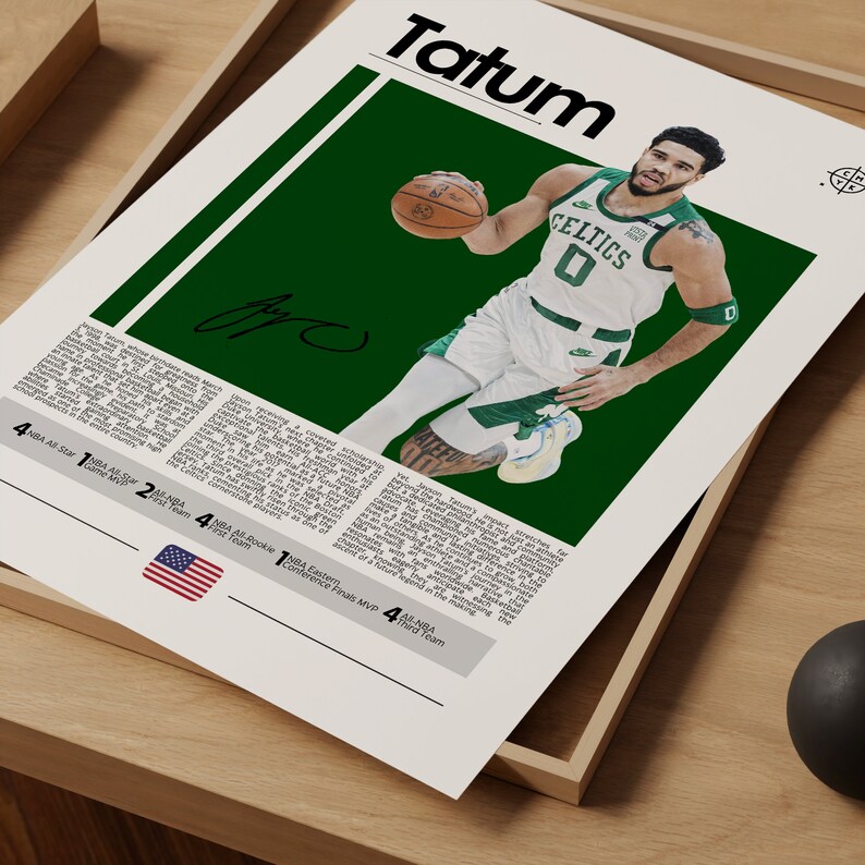 Jayson Tatum Poster Motivational Sports Print Sports Heroes Etsy
