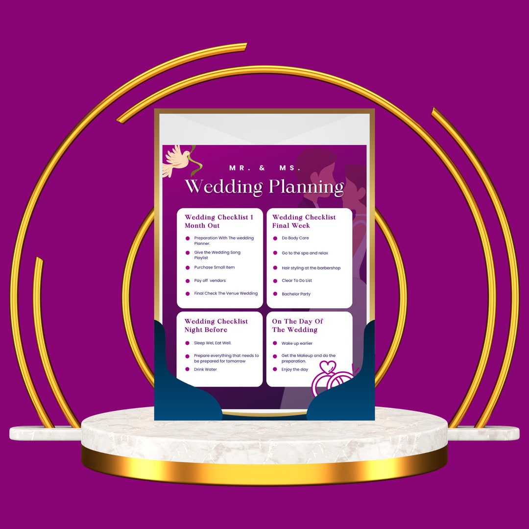 Luxury Wedding Planner Book & Engagement Gift, Wedding Scrapbook, Gift