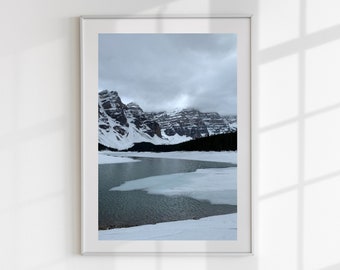 Mountain Poster, Mountain Lake Poster, Mountain Lake Photo, Mountain Lake, digital print, mount digital print, Rocky Mountains
