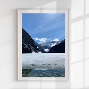 Pôster de montanha, pôster de lago de montanha, foto de lago de montanha, lago de montanha, impressão digital, impressão digital de montagem, montanhas rochosas