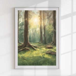 Cartel del bosque, impresión forestal, impresión de tala de bosques, cartel de tala de bosques, impresión digital, tala de bosques, cartel digital, impresión de la naturaleza